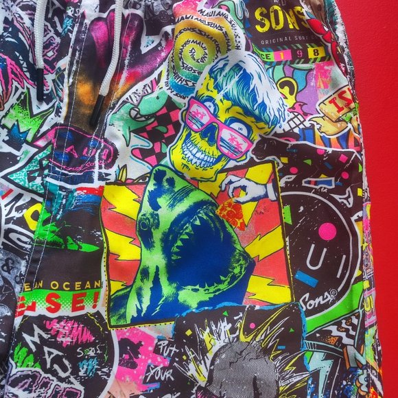 Maui and sons boy's swimming pants size M 10/12 - Picture 4 of 7